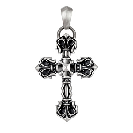 Крест из белого серебра