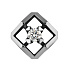 Подвеска из белого золота с бриллиантом 0,09 ct