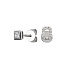 Серьги из белого золота с бриллиантами 0,154 ct