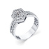 Кольцо из белого золота с бриллиантами 0,116 ct