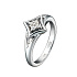 Кольцо из белого золота с бриллиантами 0,11 ct