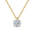 Колье DANAYA  из желтого золота с бриллиантом 0,41 ct