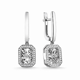 Серьги из белого золота