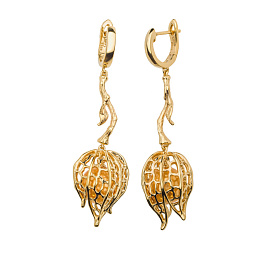 Серьги из серебра с перламутром