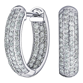 Серьги из белого золота