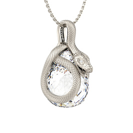 Подвеска из белого золота с кварцем 3,621 ct