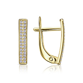 Серьги из желтого золота