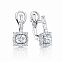 Серьги из белого золота с бриллиантами 0,74 ct