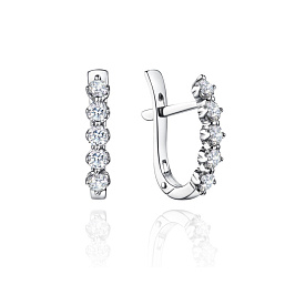 Серьги из белого золота