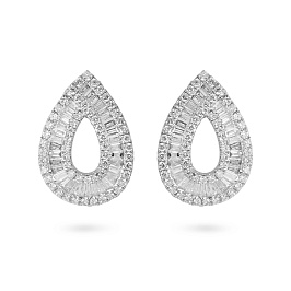 Серьги из белого золота