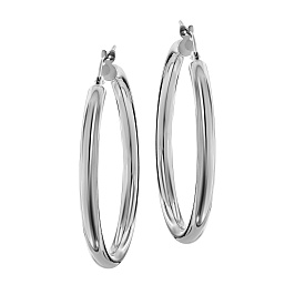 Серьги из белого золота