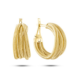 Серьги из желтого золота