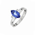 Кольцо из белого золота с сапфиром 1,72 ct