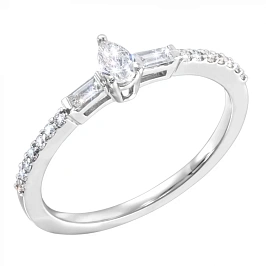 Золотое кольцо с бриллиантами