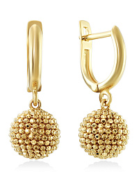 Серьги из желтого золота