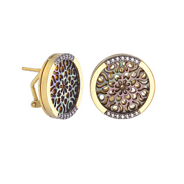 Серьги из серебра с перламутром