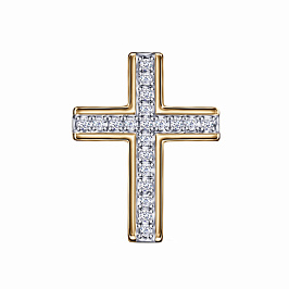 Крест из желтого золота