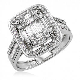 Кольцо золотое с бриллиантами