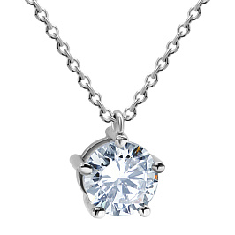 Колье DANAYA  из белого золота с бриллиантом 0,25 ct