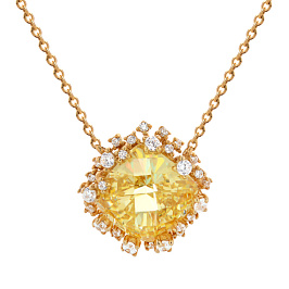 Колье из желтого золота