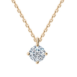 Колье DANAYA  из желтого золота с бриллиантом 0,3 ct