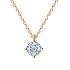 Колье DANAYA  из желтого золота с бриллиантом 0,3 ct