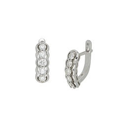 Серьги из белого золота