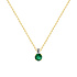 Колье из желтого золота с изумрудом 0,637 ct