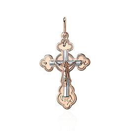 Крест из белого золота