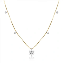 Золотое колье с бриллиантами