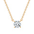 Колье DANAYA  из желтого золота с бриллиантом 0,3 ct