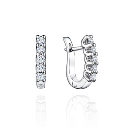 Серьги из белого золота