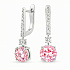 Серьги DANAYA  из белого золота с турмалинами 3,41 ct