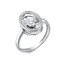 Кольцо из белого золота