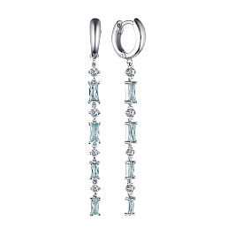 Серьги из белого золота