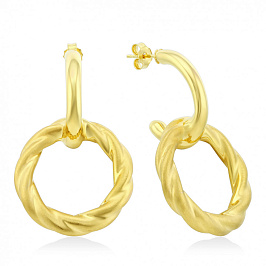 Серьги Итальянские 585 пробы