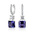 Серьги из белого золота с танзанитами 9,17 ct