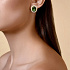Серьги  из желтого золота с турмалинами 10,88 ct