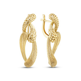 Серьги из желтого золота