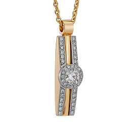 Подвеска из золота с бриллиантами 0,147 ct