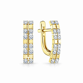 Серьги из желтого золота