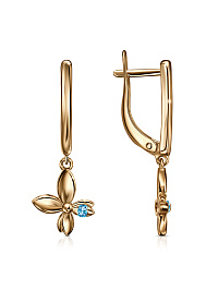 Серьги из розового золота