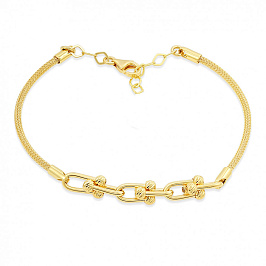 Браслет из желтого золота без вставки (18.5-21.0)