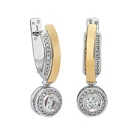 Серьги из золота с бриллиантами 0,276 ct
