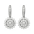 Серьги из белого золота с бриллиантами 0,24 ct