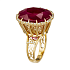 Кольцо из желтого золота с рубином 29,89 ct
