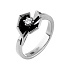 Кольцо из белого золота с бриллиантом 0,08 ct