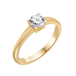Кольцо DANAYA  из желтого золота с бриллиантом 0,23 ct