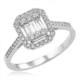 Кольцо из золота с бриллиантами