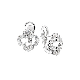 Серьги из белого золота